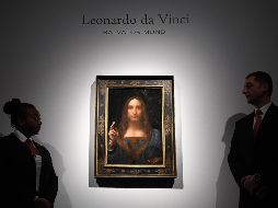 El Salvator Mundi data del año 1500 y muestra a Jesucristo como salvador del mundo. EFE/A. Rain