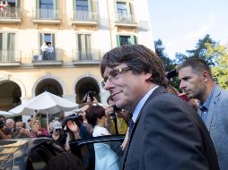 Puigdemont aseguró que la aplicación del Artículo 155 de la Constitución es una agresión para los catalanes. EFE/M. Pérez