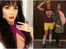 Demi Lovato le rindió tributo a Selena Quintanilla, Jessica Alba y su amiga Kelly Sawyer recrearon el icónico cartel de la película Juno. ESPECIAL