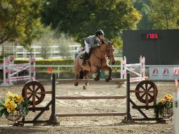 Luan Pablo Gaspar y “Baldorra” fueron los triunfadores en la competencia a 1.40 metros de altura, ayer en el Club la Hípica. EL INFORMADOR/F. Atilano