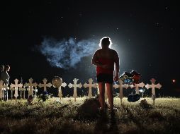 Un total de 26 personas murieron y una veintena resultaron heridas el domingo cuando asistían a un servicio dominical en un templo baptista de la localidad de Sutherland Springs. AFP/S. Olson