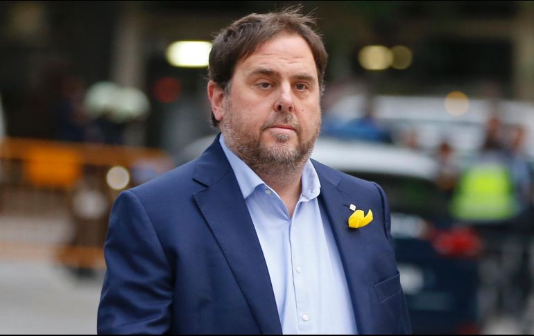 Oriol Junqueras, en su declaración ante el juez el pasado viernes, se negó a responder a las preguntas de la Fiscalía. AP/P. White