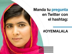 La fundación Telmex convocó a los becarios a enviar preguntas a Malala, a través de Twitter utilizando el hashtag #OyeMalala. TWITTER / @fundaciontelmex