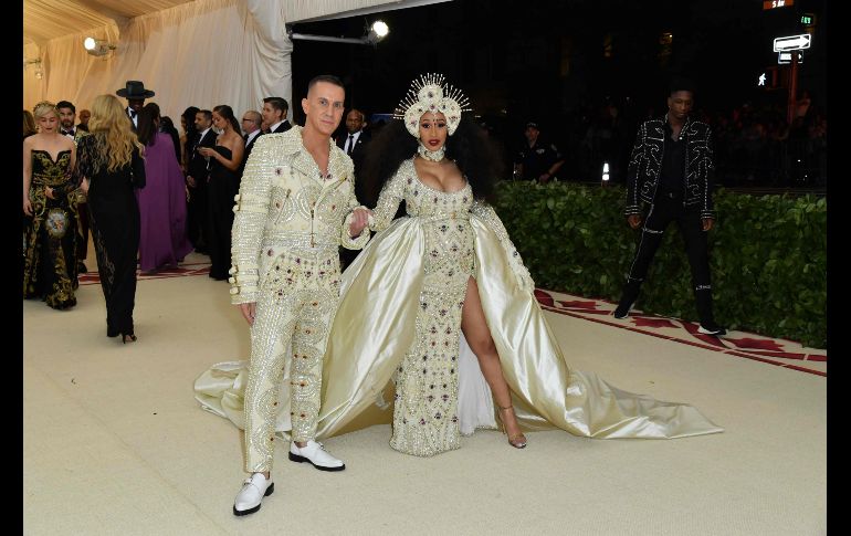 Cardi B y Jeremy Scott. AFP/A. Weiss