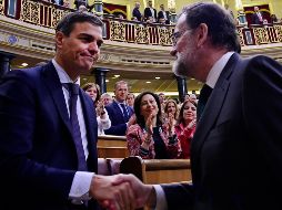 Con esta votación, Sánchez se convierte en el séptimo presidente del gobierno español y el tercero socialista desde la restauración de la democracia en 1977. AP /