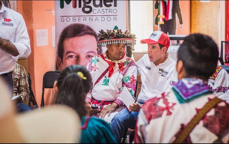 Castro Reynoso realizó una gira por los municipios de Huejuquilla el Alto, Mezquitic, Huejúcar, Santa María de los Ángeles y Colotlán. TWITTER / @micasrey
