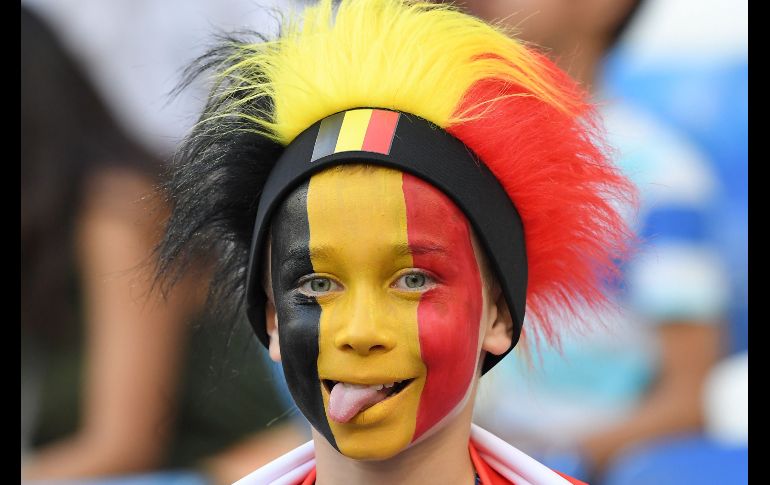 Un aficionado de Bélgica asiste al partido entre el equipo e Inglaterra, disputado en Kaliningrado en el marco del Mundial de Rusia. AFP/P. Hertzog