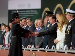 El presidente pasó lista de honor a los Niños Héroes, en el marco de la conmemoración del 171 aniversario de la Gesta Heroica del Castillo de Chapultepec. NTX/ESPECIAL