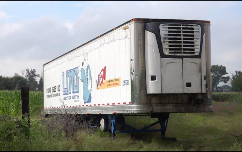 La caja de tráiler con más de 150 cuerpos ya se encuentra en Instituto Jaliciense de Ciencias Forenses. ESPECIAL