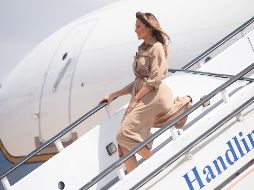 Es la primera vez que Melania Trump toma una postura de este tipo. AFP