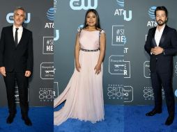 Alfonso Cuarón. Yalitza Aparicio y Diego Luna asisten a los premios. ESPECIAL