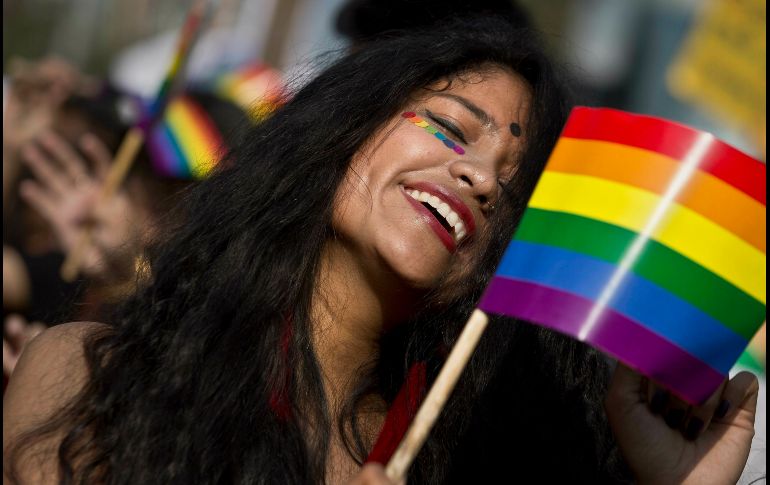 Aspecto del desfile del orgullo gay en Gauhati, India. AP/A, Nath