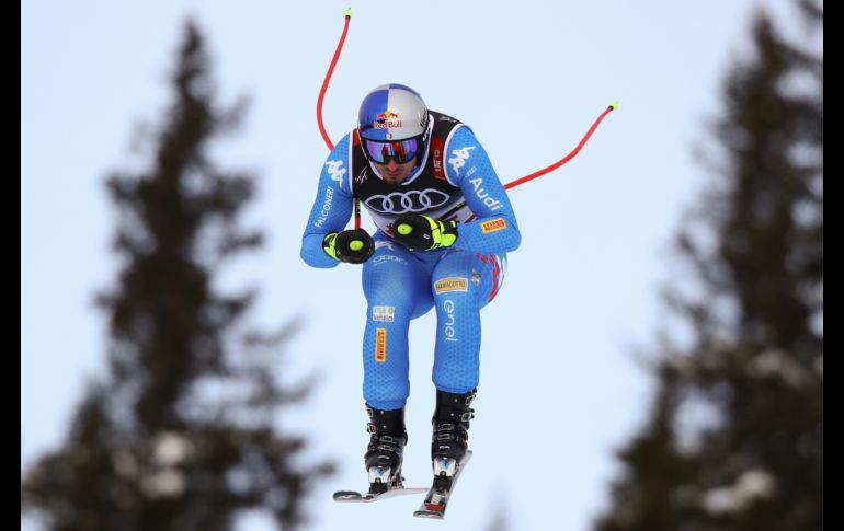 El italiano Dominik Paris compite en el súper G del campeonato mundial de esquí alpino que se juega en Are, Suecia. AP/A. Trovati