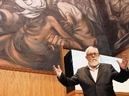 El cineasta español en la Cátedra Latinoamericana “Julio Cortázar”.  EL INFORMADOR / A. Camacho