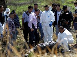 Hacia las 08:45 horas de este jueves se alertó de restos humanos dentro de bolsas al interior de un canal. AFP / U. Ruiz