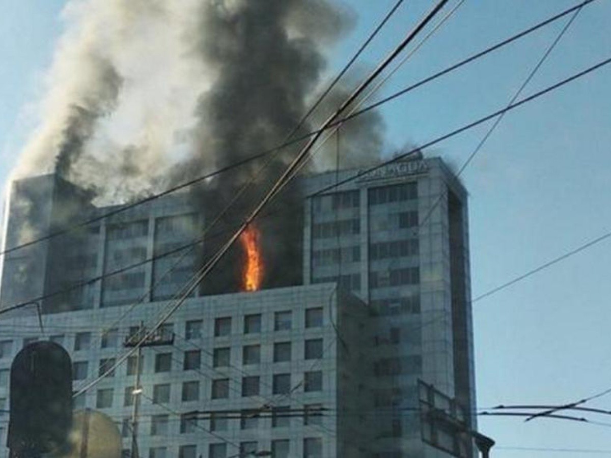  Incendio en edificio de Conagua está controlado