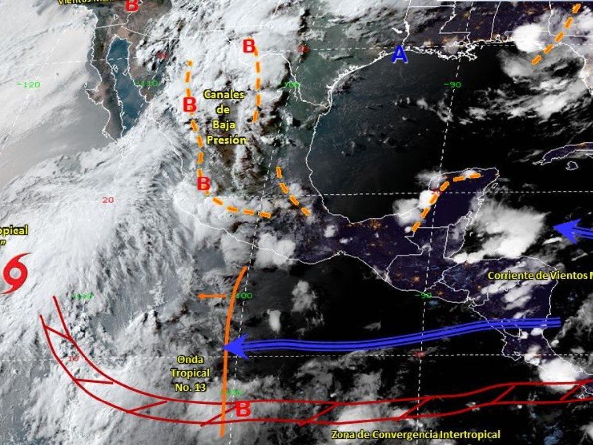  Prevén lluvias intensas para este domingo en distintos estados