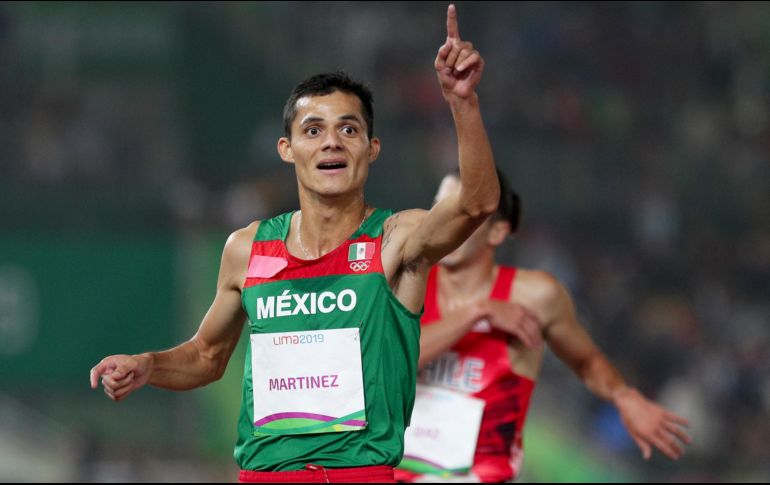 Fernando Martínez celebra su victoria en los Panamericanos. AP/M. Mejía