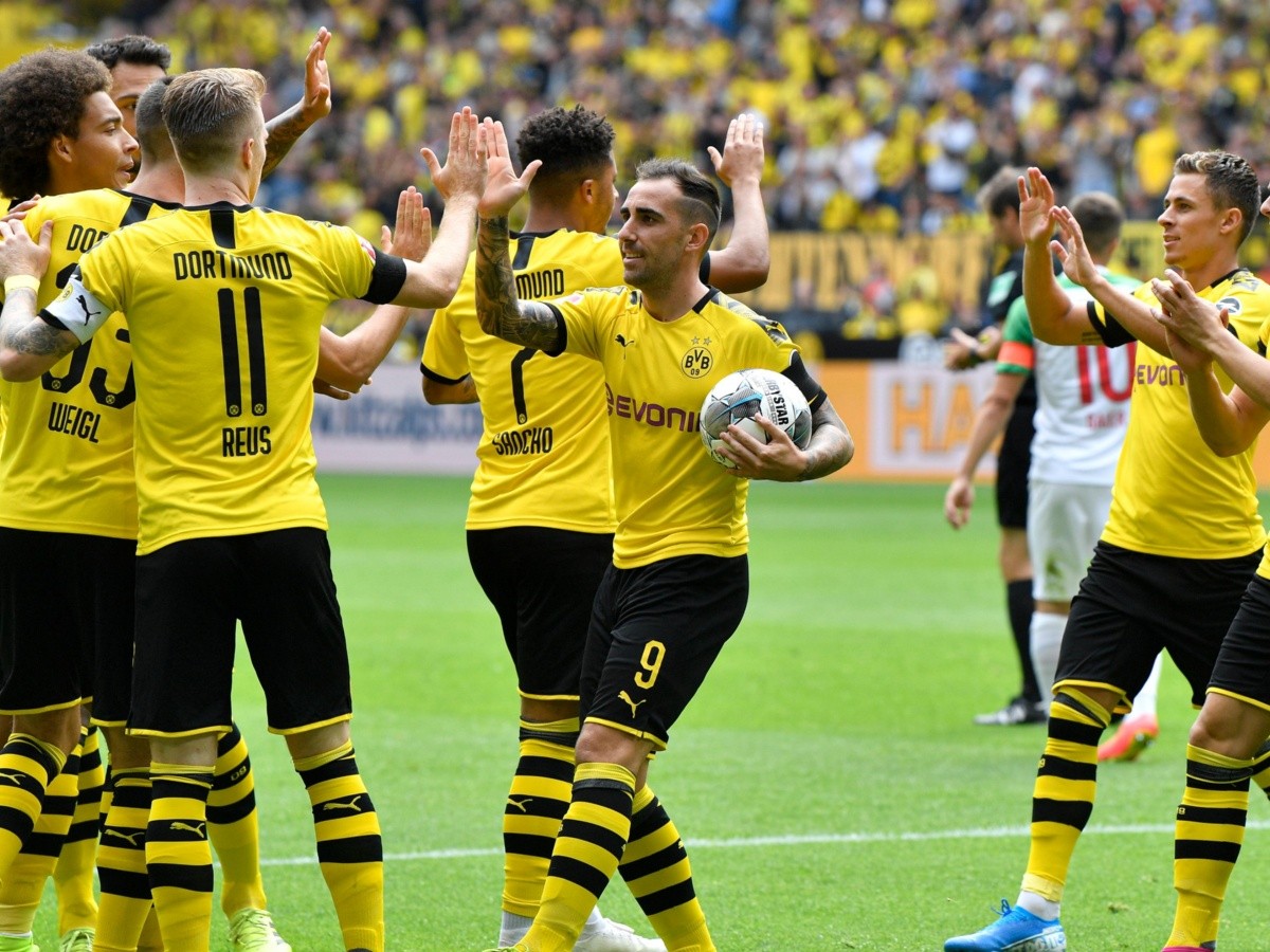  Borussia Dortmund golea al Augsburgo y lidera la Bundesliga