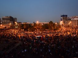 Al menos 63 personas murieron en las últimas 48 horas en Bagdad y en el sur de Iraq durante las manifestaciones. EFE/M. Lateef