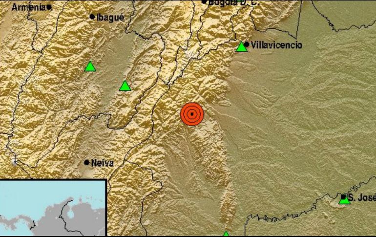 El sismo se sintió en varias regiones como Bogotá, el Eje Cafetero y el Tolima, así como el Valle del Cauca. TWITTER / @sgcol