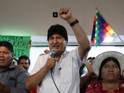 Evo Morales hizo el anuncia en una conferencia de prensa en Buenos Aires, Argentina. AFP/A. Pagni