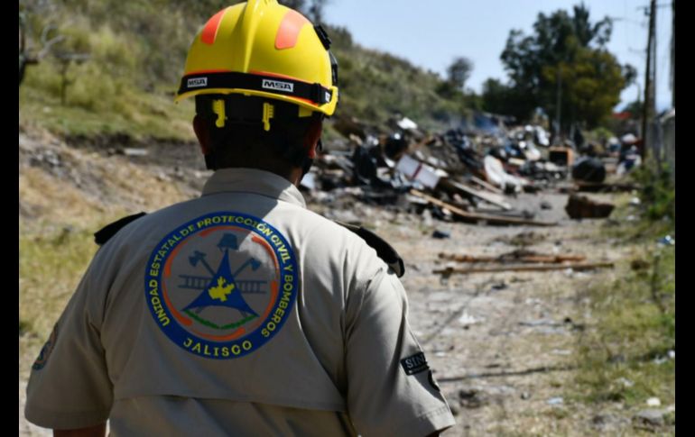 La mayoría de las viviendas estaban construidas de manera improvisada en zonas de alto riesgo. ESPECIAL/Protección Civil Jalisco