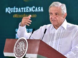 El Mandatario enfatizó que fue el presidente de la LMP, Omar Canizales quien validó y aceptó a Aramburo como nuevo propietario del equipo. EFE / Presidencia de México