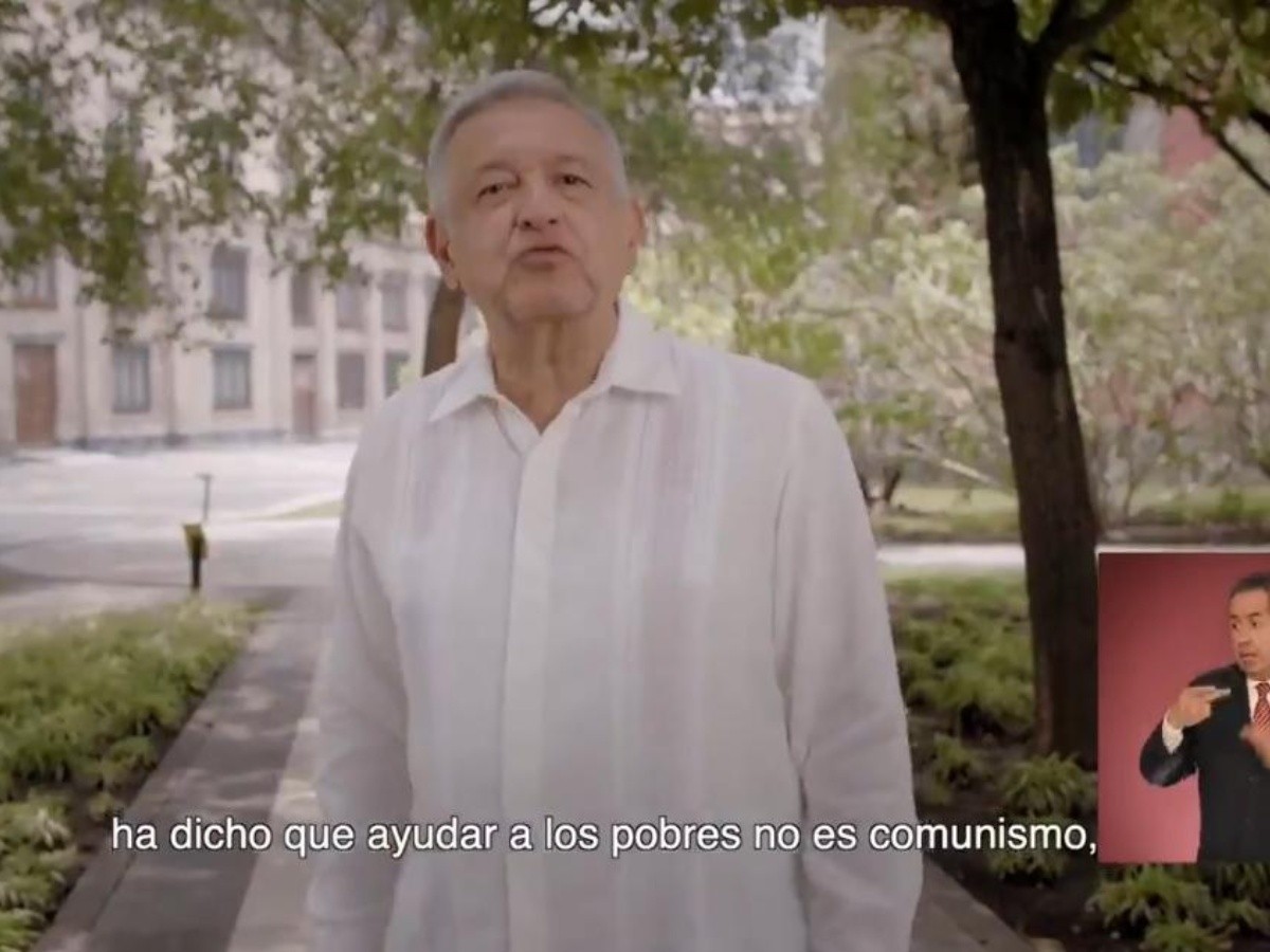  Ayudar a los pobres no es comunismo: López Obrador