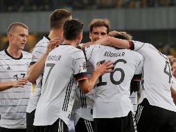 Alemania ofreció una mejor cara este sábado en su visita a Ucrania, a la que derrotó por 2-1, luego del amistoso del miércoles en Colonia contra Turquía. EFE / S. Dolzhenko