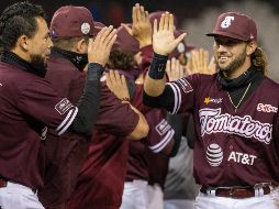 En el tercer juego de la serie, los Tomateros de Culiacán derrotaron 6-1 a los Algodoneros de Guasave. TWITTER/clubtomateros