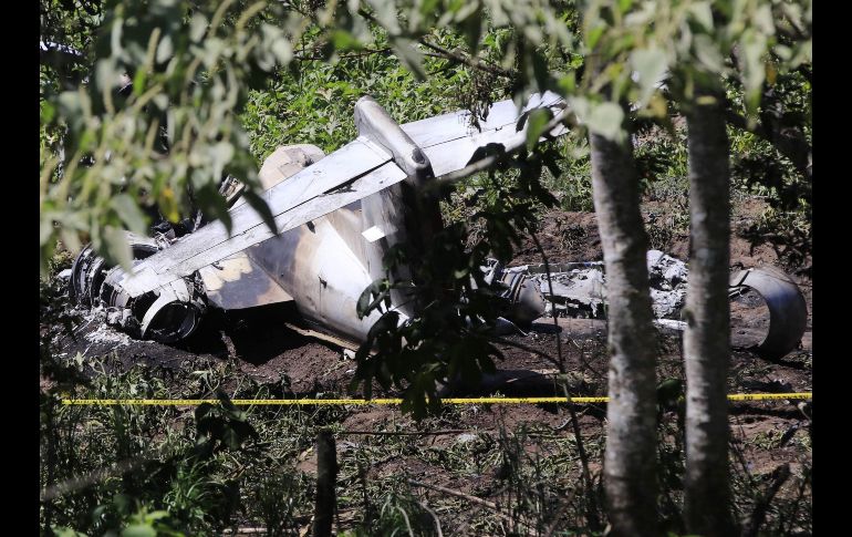 La avioneta se accidentó en el municipio veracruzano Emiliano Zapata. AFP/E. Murillo