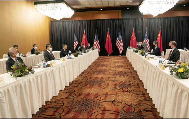 Las relaciones entre China y Estados Unidos se deterioraron de forma drástica durante el gobierno de Donald Trump; el de Biden parece no tener prisa por arreglarlas. EFE/L. Jie