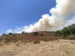 Detallan que las condiciones del clima han facilitado la propagación de las llamas en la zona. ESPECIAL