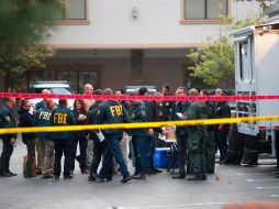 Imagen de archivo de un operativo del FBI tras un homicidio múltiple en California. EFE/ARCHIVO