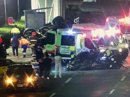 El choque ocurrió la madrugada de este domingo en prolongación López Mateos y avenida Punto Sur, en la colonia Gavilanes. ESPECIAL