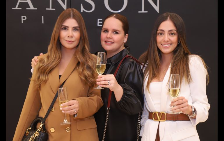 Elisa de la Torre, Dani Corona y Jo Martínez. GENTE BIEN JALISCO/CLAUDIO JIMENO