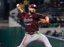 El abridor Manny Barreda colgó seis ceros, permitió dos hits y ponchó a seis. TWITTER/clubtomateros