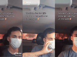 Un joven taxista captó en video un incómodo viaje. TIKTOK: @rod_nahuel