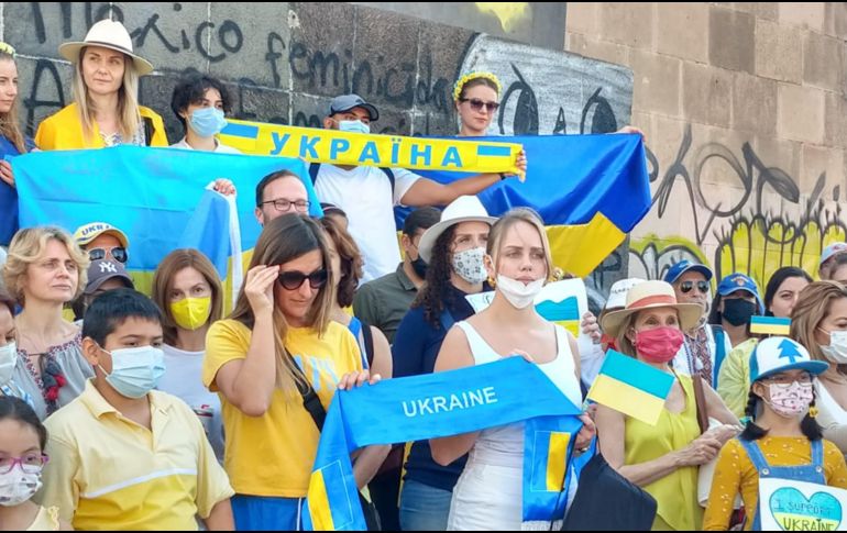 Los ciudadanos ucranianos en Guadalajara esperan que pronto terminen las acciones bélicas de parte de Rusia. ESPECIAL