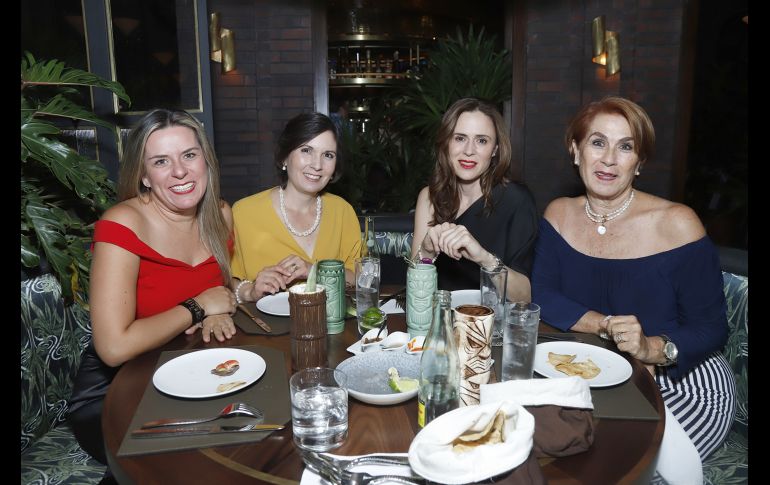 Lizette Sigala, Georgina Peña, Ana y Lourdes Bracamontes. GENTE BIEN JALISCO/ Claudio Jimeno