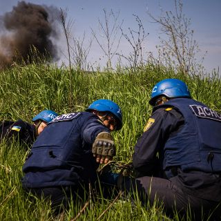 Ucrania denuncia que la mitad de su territorio está minado