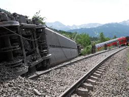 El accidente se produjo en las afueras de la ciudad de Zilina. AFP/NETWORK PICTURES