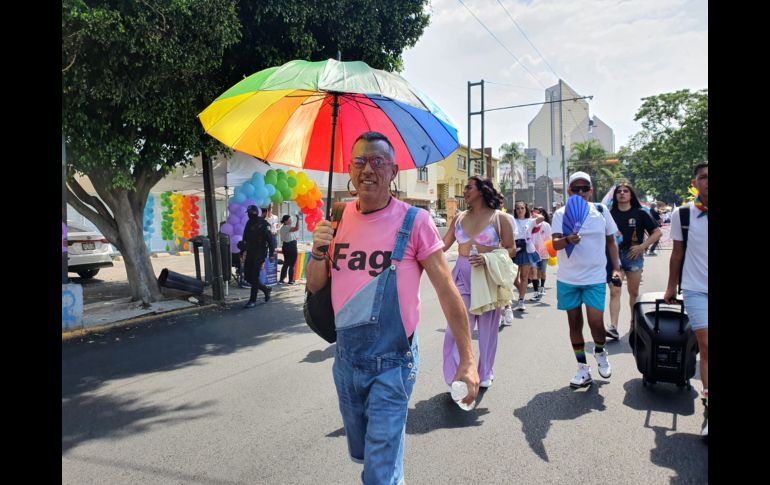 Martín Lira, de 56 años ha acudido a las marchas por el Orgullo gay desde 1982. EL INFORMADOR/ Y. MORA