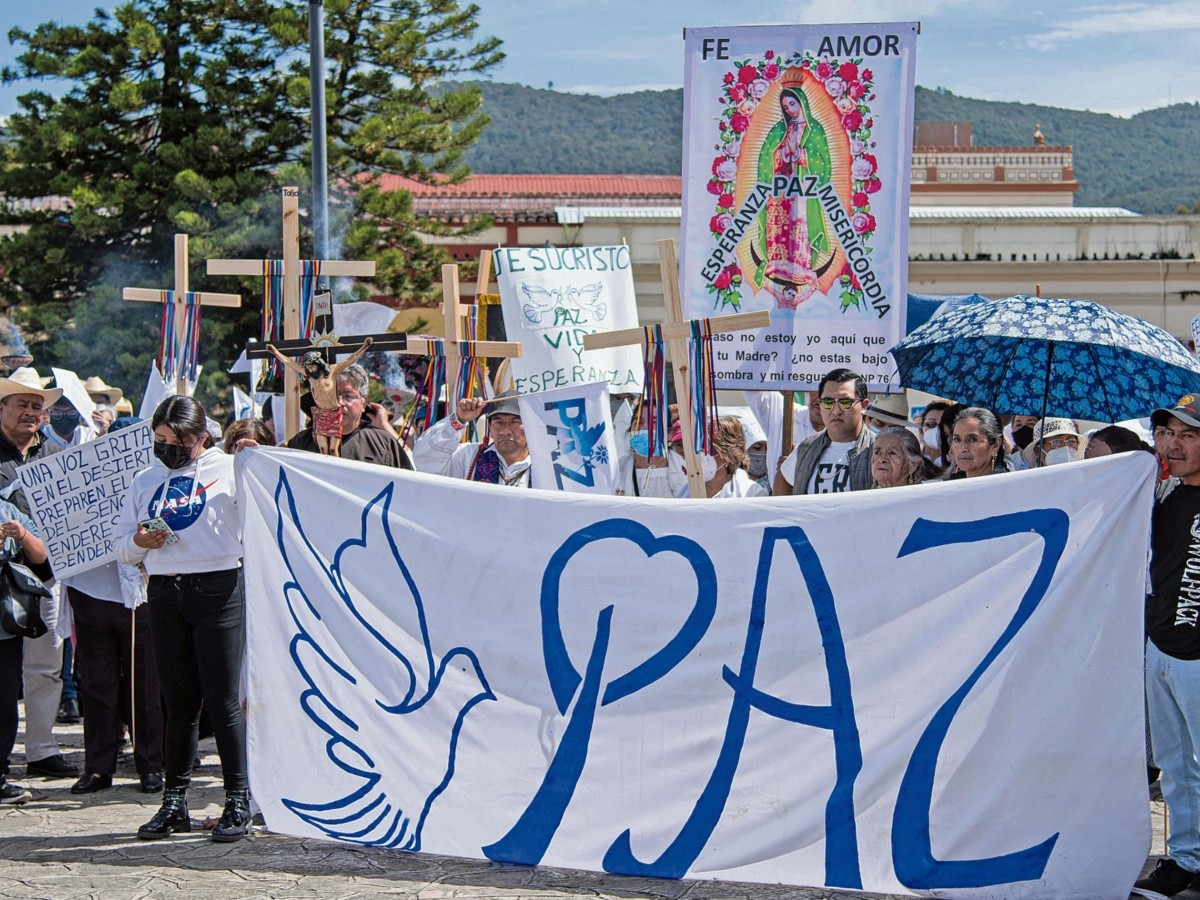 Católicos marchan por la paz en San Cristóbal de las Casas | El Informador