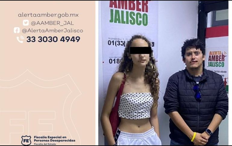 La adolescente fue trasladada a las instalaciones de la Fiscalía Especial en Personas Desaparecidas. ESPECIAL/Fiscalía de Jalisco