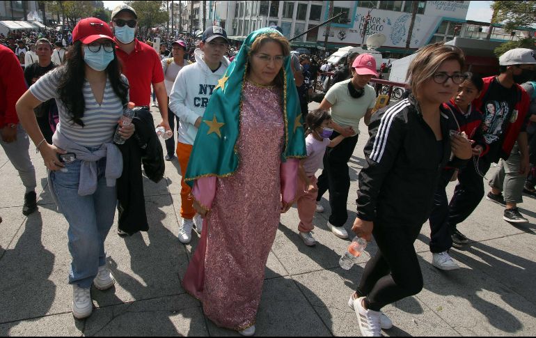 Autoridades de la CDMX reporta que, hasta la mañana del domingo, habían arribado 2.4 millones de personas a la Basílica de Guadalupe. SUN / C. Mejía