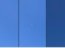 En el video solo se ven objetos blancos en el cielo. SUN