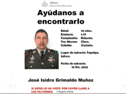 El coronel José Isidro Grimaldo Muñoz se desempeñaba como Comandante de una corporación en la frontera norte. ESPECIAL