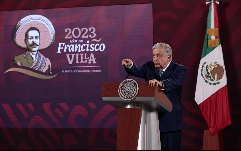 El Presidente López Obrador se pronunció este miércoles sobre el veredicto de culpabilidad para García Luna. EFE/J. Méndez